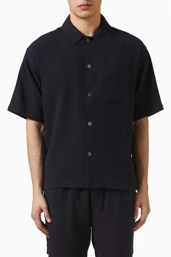 Open Weave Shirt in Cotton-blend