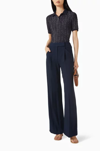 Marbeau Wide-leg Pants in Viscose Blend