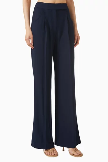 Marbeau Wide-leg Pants in Viscose Blend