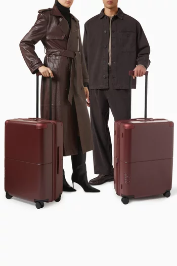 Checked Expandable Casesafe Suitcase