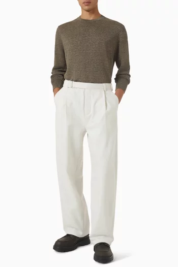 Relaxed-fit Barrel-leg Pants in Denim