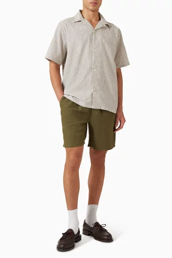 Lukas Stripe Shirt in Cotton Blend