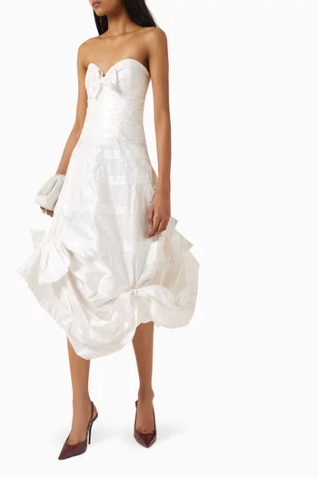 Beatrice Strapless Midi Dress