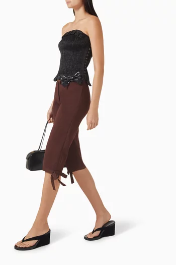Pantacourt Bow Capri Pants