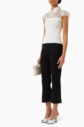 Flared Cropped Pants