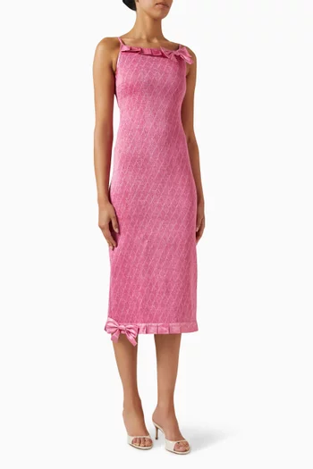 Audrey Bow Midi Dress