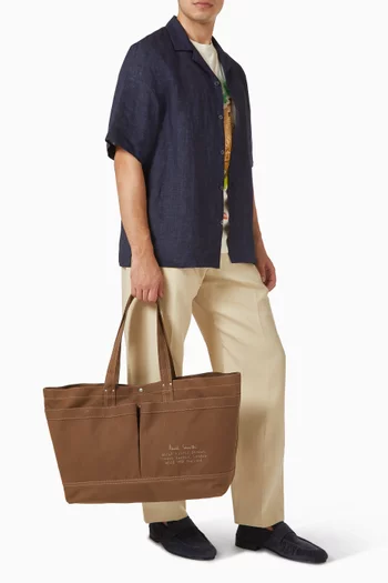 Large Tote Bag in TekWax® Cotton