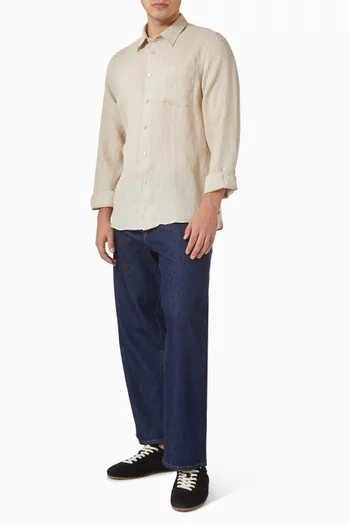 Textured Shirt in Linen