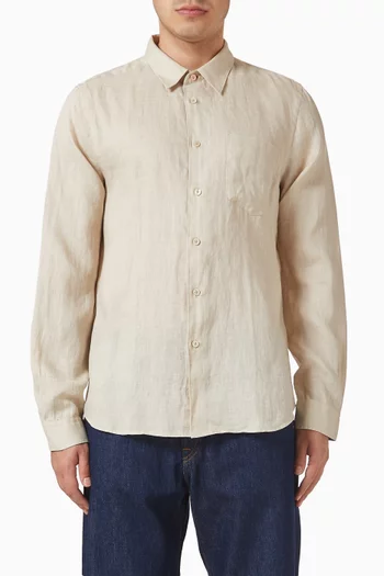 Textured Shirt in Linen