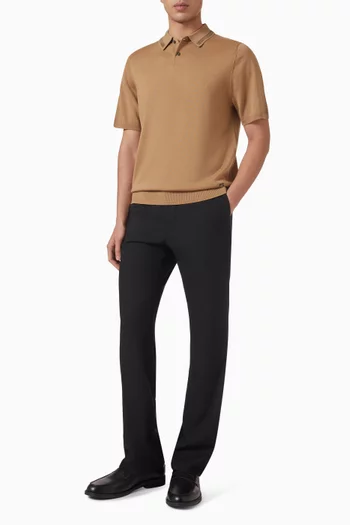 Polo Shirt in Merino Wool