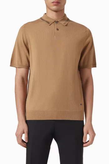 Polo Shirt in Merino Wool