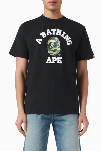 ABC Camo College T-shirt in Cotton