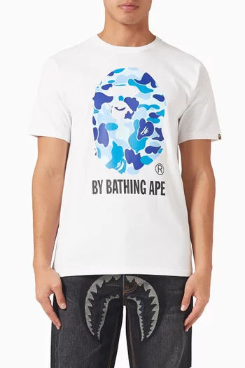 Camo-print T-shirt in Cotton
