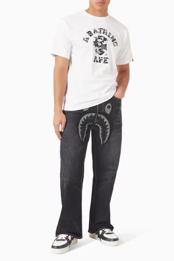 Pixel-print T-shirt in Cotton