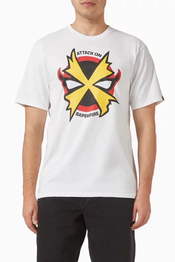 Bapeman X T-shirt in Cotton