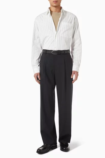 Relaxed Fit Striped Shirt in Cotton