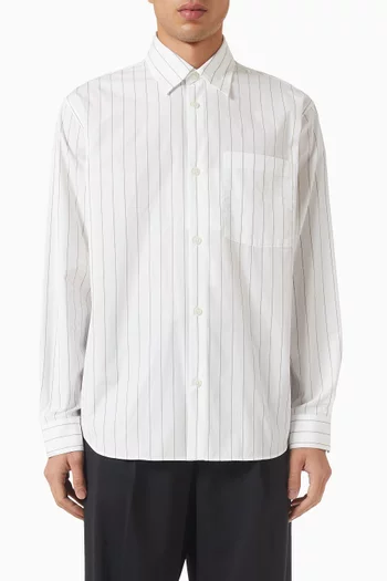 Relaxed Fit Striped Shirt in Cotton