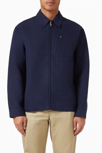 Zip Jacket in Linen