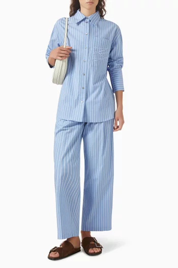 Autograph Striped Shirt in Poplin