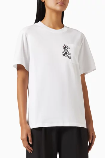 Ikon Peek-a-Boo Pocket T-shirt in Cotton