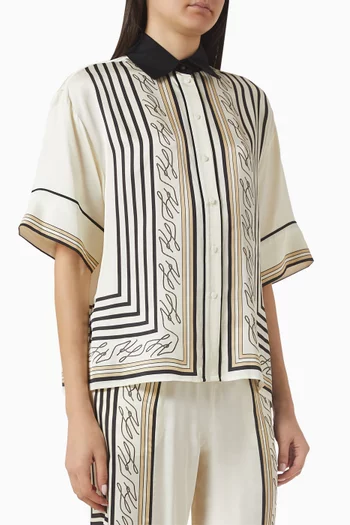 Fluid PJ Shirt  in Viscose