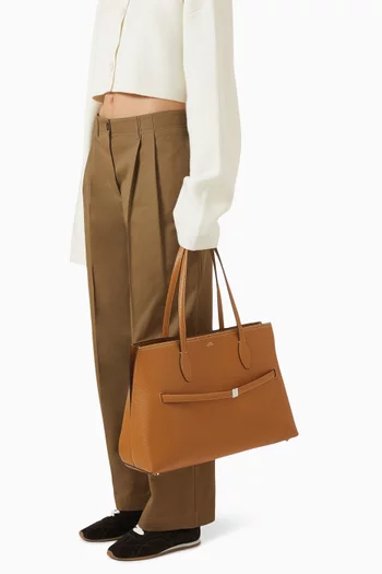 Lounge Tote Bag in Grained Leather