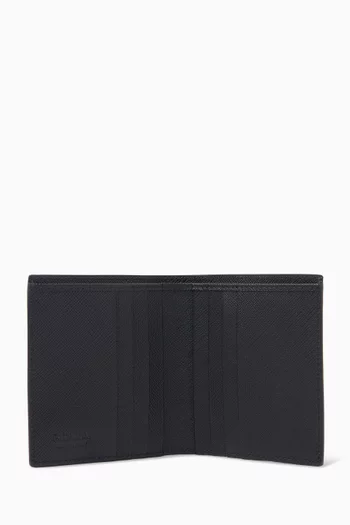 Logo Wallet in Saffiano Leather