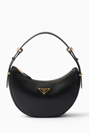 Mini Arqué Shoulder Bag in Leather