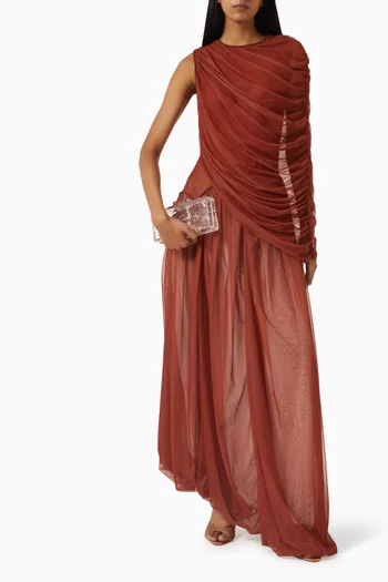 Cascade Maxi Dress in Tulle