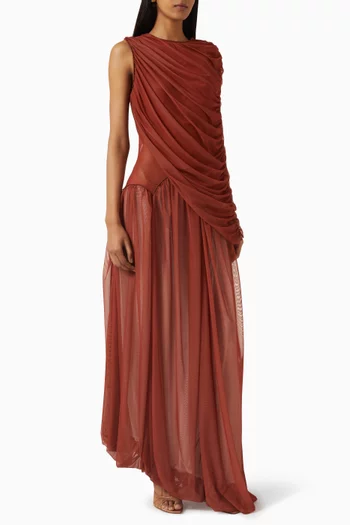 Cascade Maxi Dress in Tulle