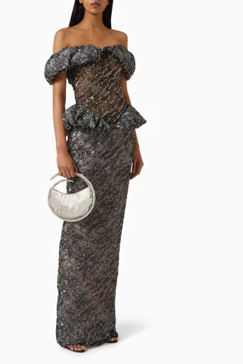 Keepsake Embellished Gown in Tulle