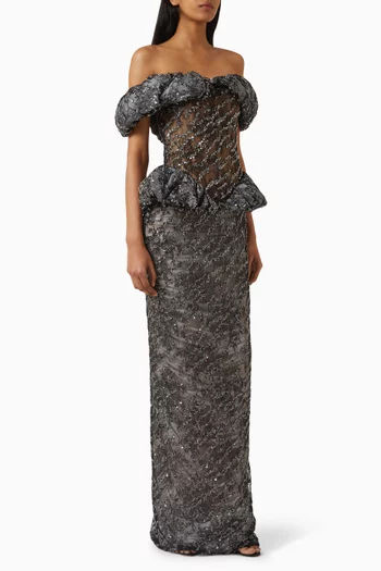 Keepsake Embellished Gown in Tulle