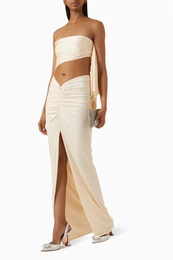 Gentle Maxi Skirt in Satin