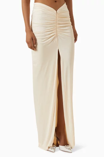 Gentle Maxi Skirt in Satin