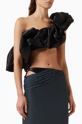 Fragment Cropped Top in Zibeline