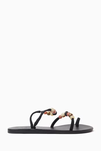 Eleftheria Beaded Sandals in Lycra