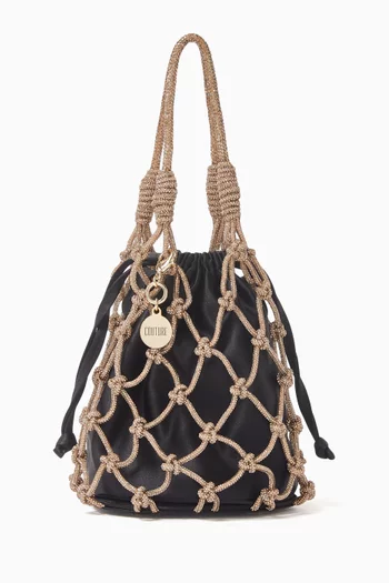 Sparkle Net Pouch in Satin