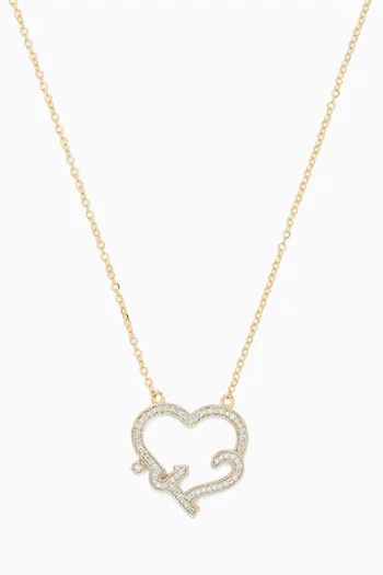 Love Diamond Necklace in 18kt Yellow Gold