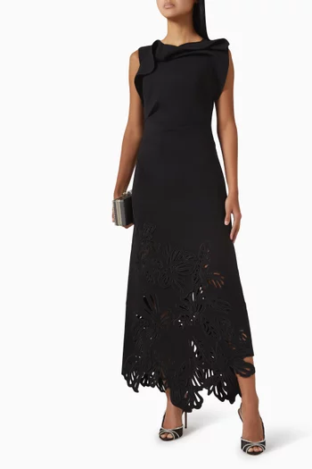 Lessonhall Maxi Dress in Crepe