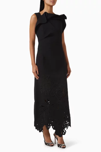 Lessonhall Maxi Dress in Crepe
