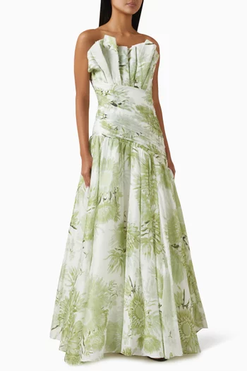 Reflector Printed Gown