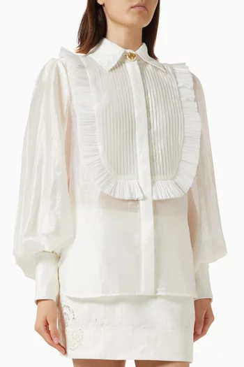 Perilla Shirt in Linen-blend