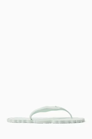 Seafoam Thong Sandals in Rubber