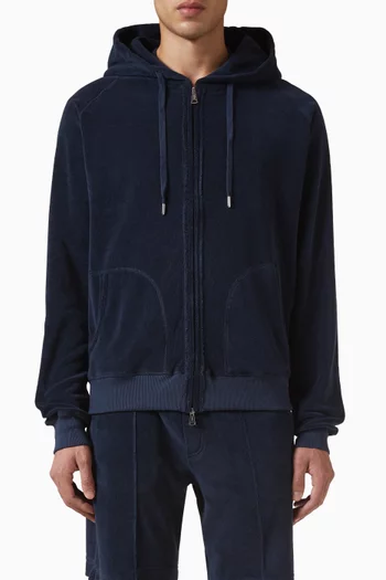 Zipper Vest in Terry Towelling