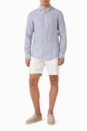 Seaside Striped Shirt in Linen