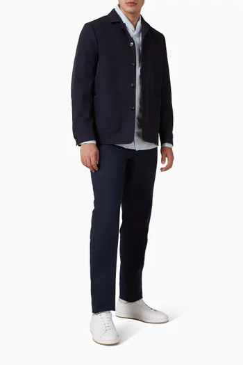 Shirt in Cotton, Silk & Merino