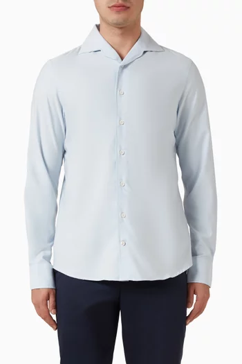Shirt in Cotton, Silk & Merino