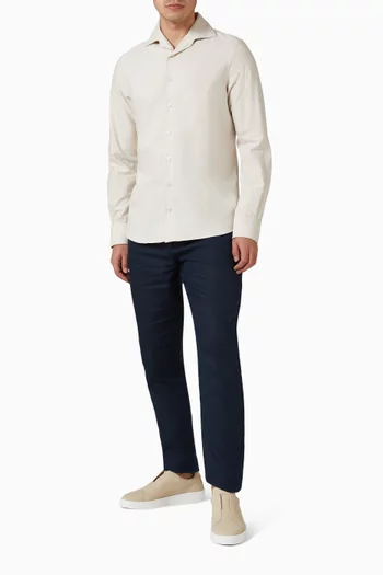 Shirt in Cotton, Silk & Merino
