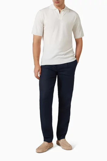 Buttonless Polo Shirt in Cashwool®