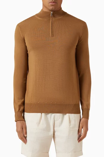 Half-zip Sweater in Cashwool®